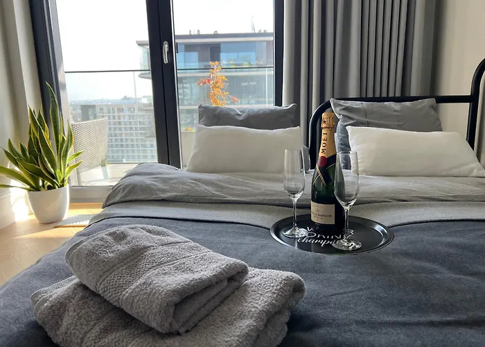 Spodek & Icc 8 - Self Check-in, Free Parking, Wi-fi ,faktura Vat Lägenhet *